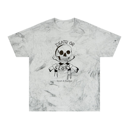 Skull Tattoo Unisex T-Shirt - Badass Color Blast Design