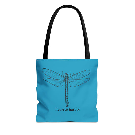 Dragonfly Tote Bag - Turquoise