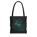Hibiscus Flower | Illustrated Tote Bag | heart & harbor | Black