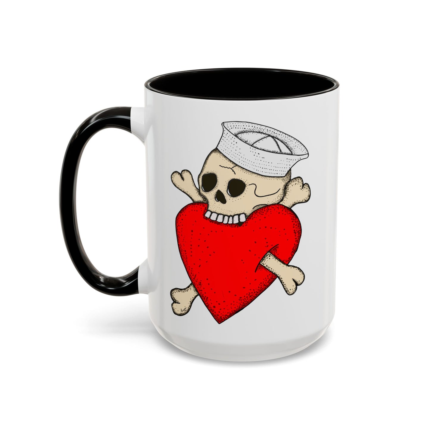 Eat Your Heart Out |  Accent Coffee Mug | Multiple Colors