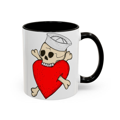 Eat Your Heart Out |  Accent Coffee Mug | Multiple Colors
