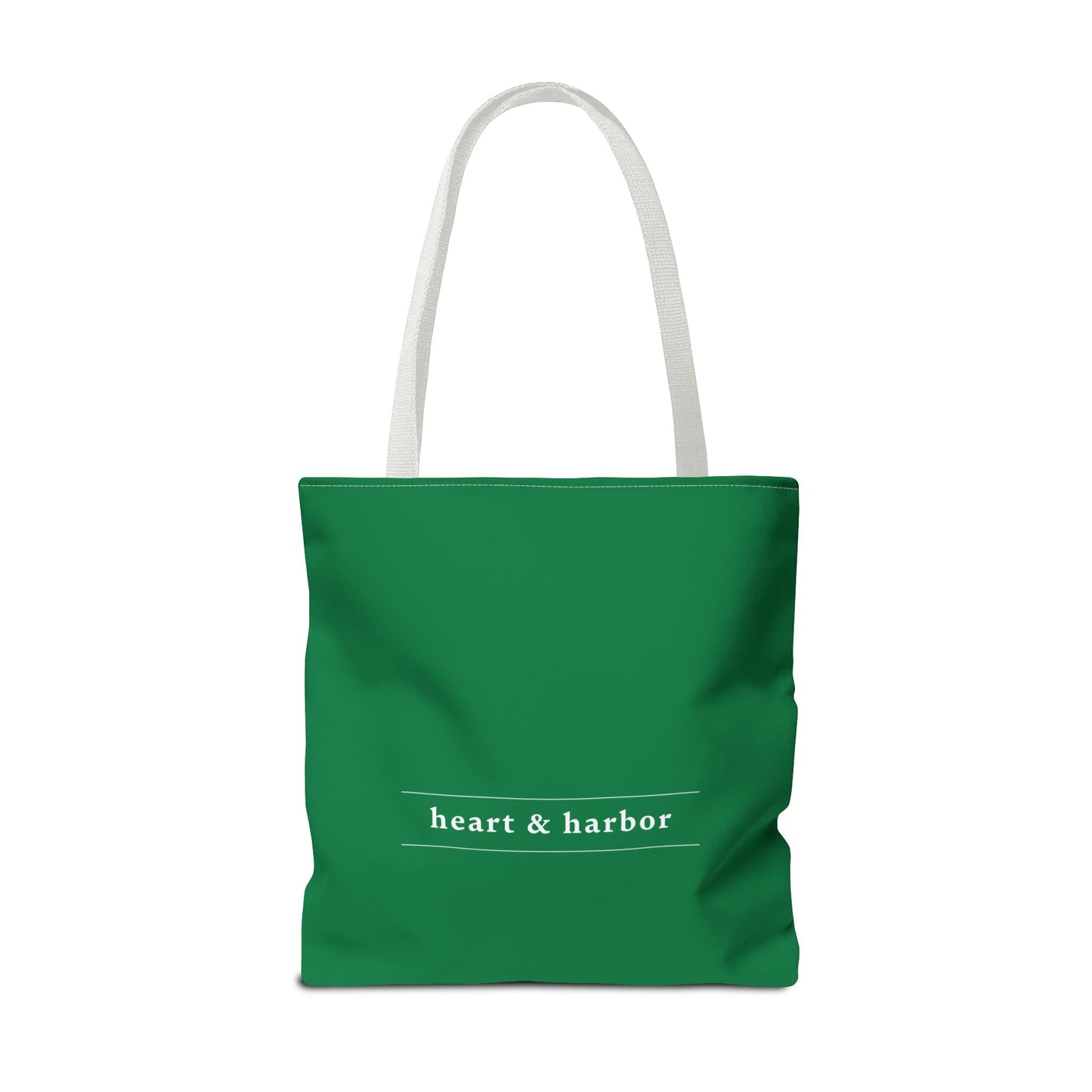 Whale Tote Bag - Dark Green