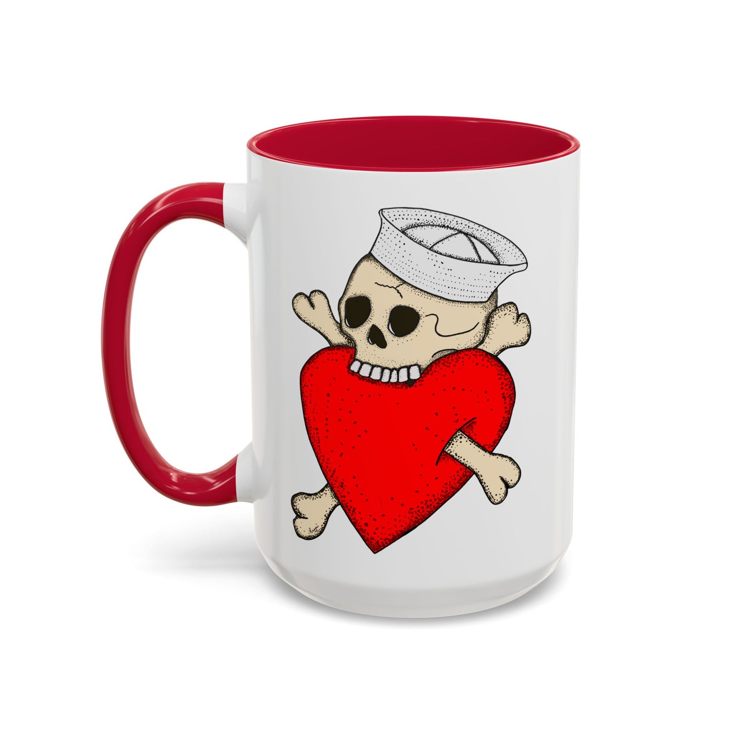 Eat Your Heart Out |  Accent Coffee Mug | Multiple Colors
