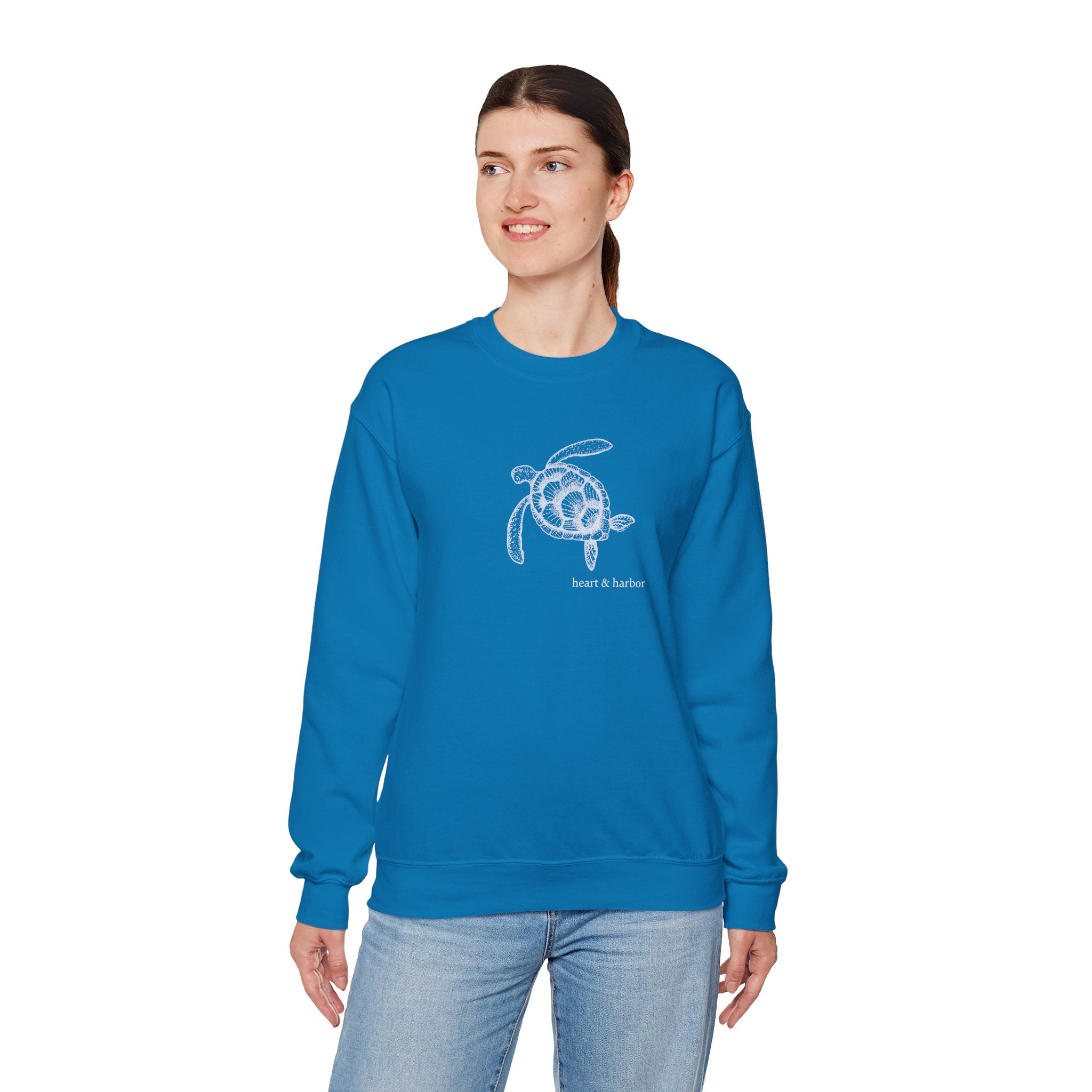 Slow Tide Turtle - Crewneck Fleece