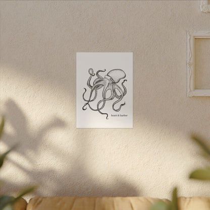 Canvas Wall Art Octopus Print