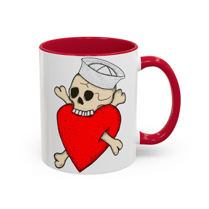 Eat Your Heart Out |  Accent Coffee Mug | Multiple Colors