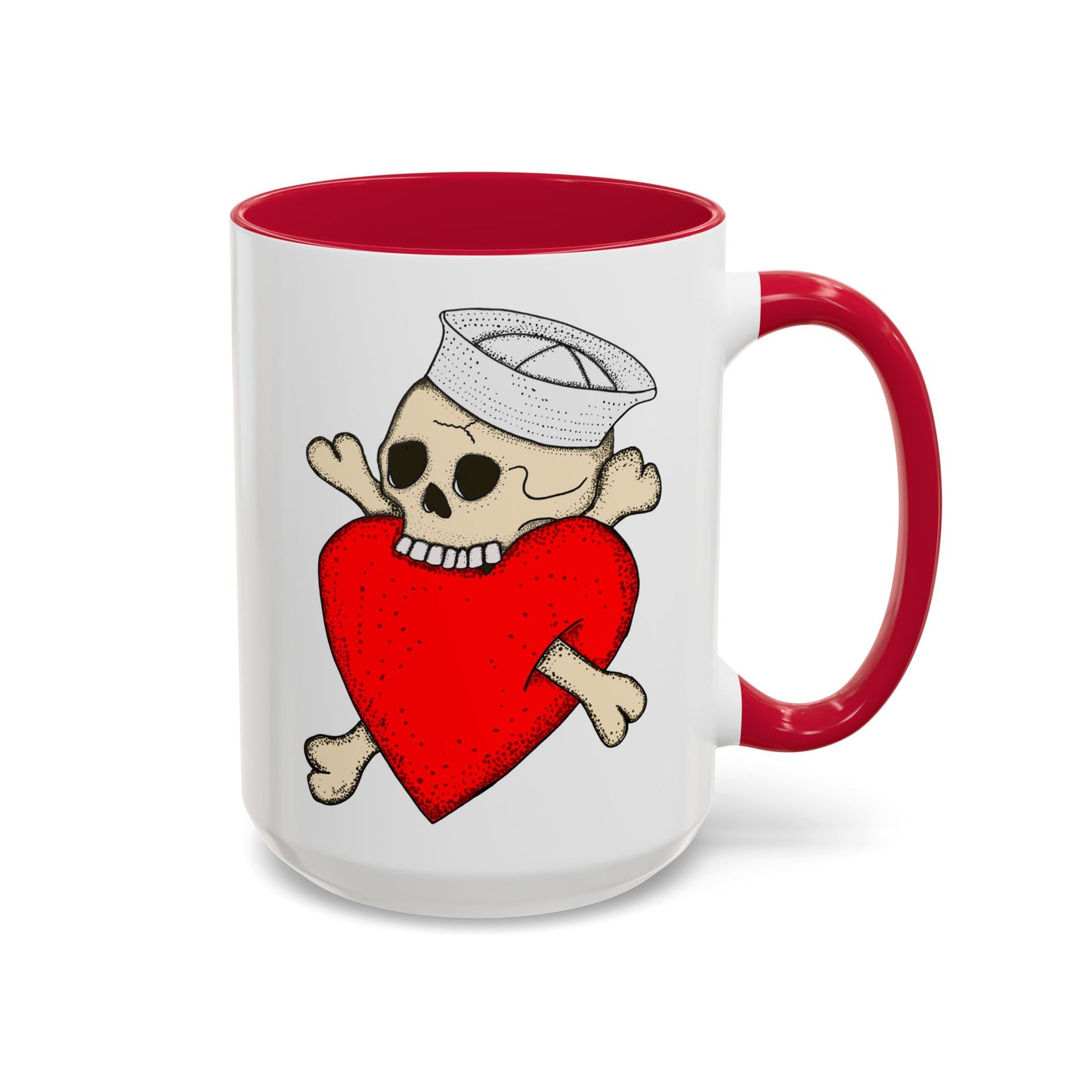 Eat Your Heart Out |  Accent Coffee Mug | Multiple Colors