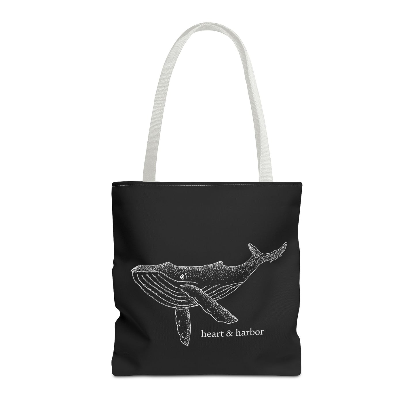 Whale Tote Bag - Black