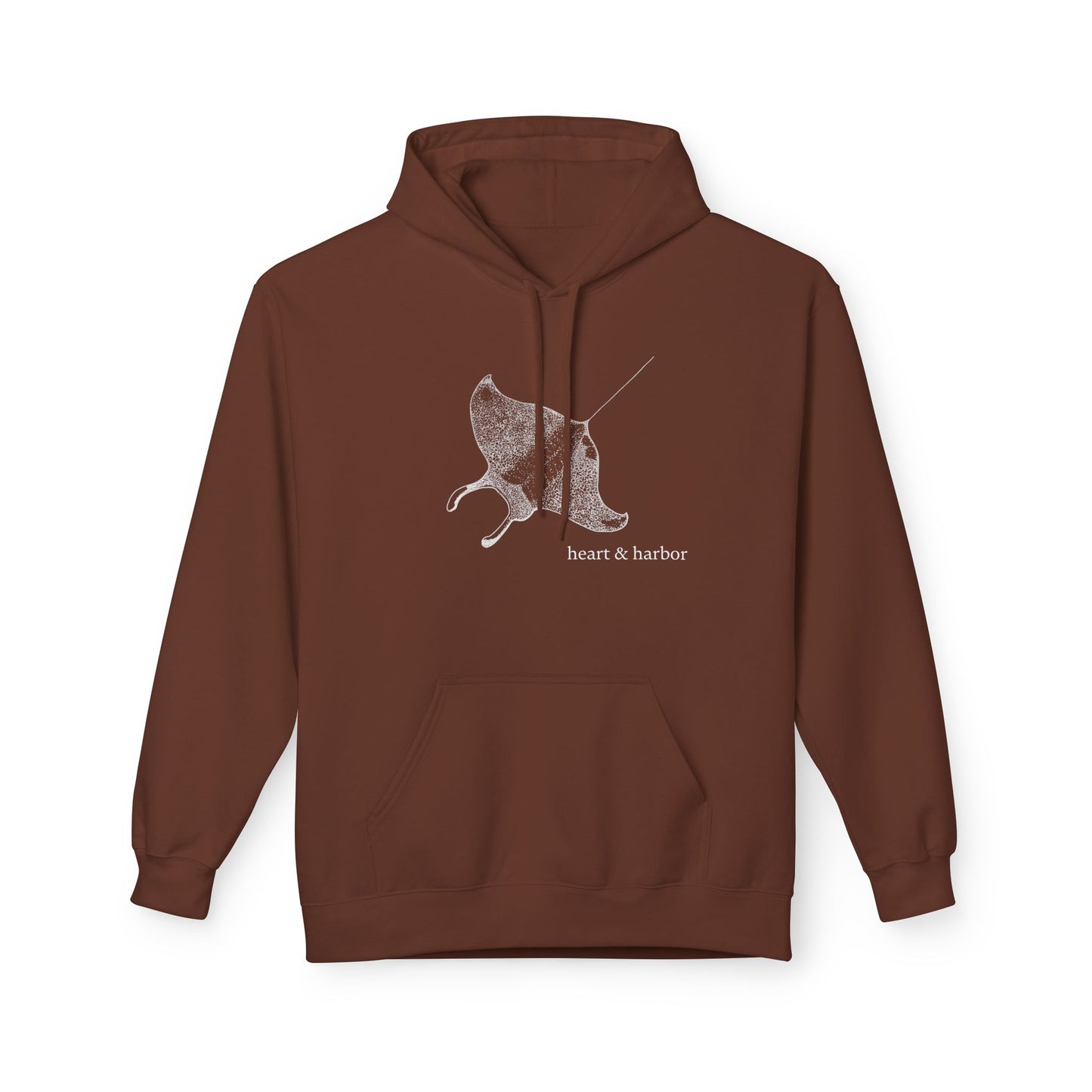 Manta Ray Hoodie - Unisex-Hand-Drawn-Sweatshirt | Heart & Harbor | Multiple Colors