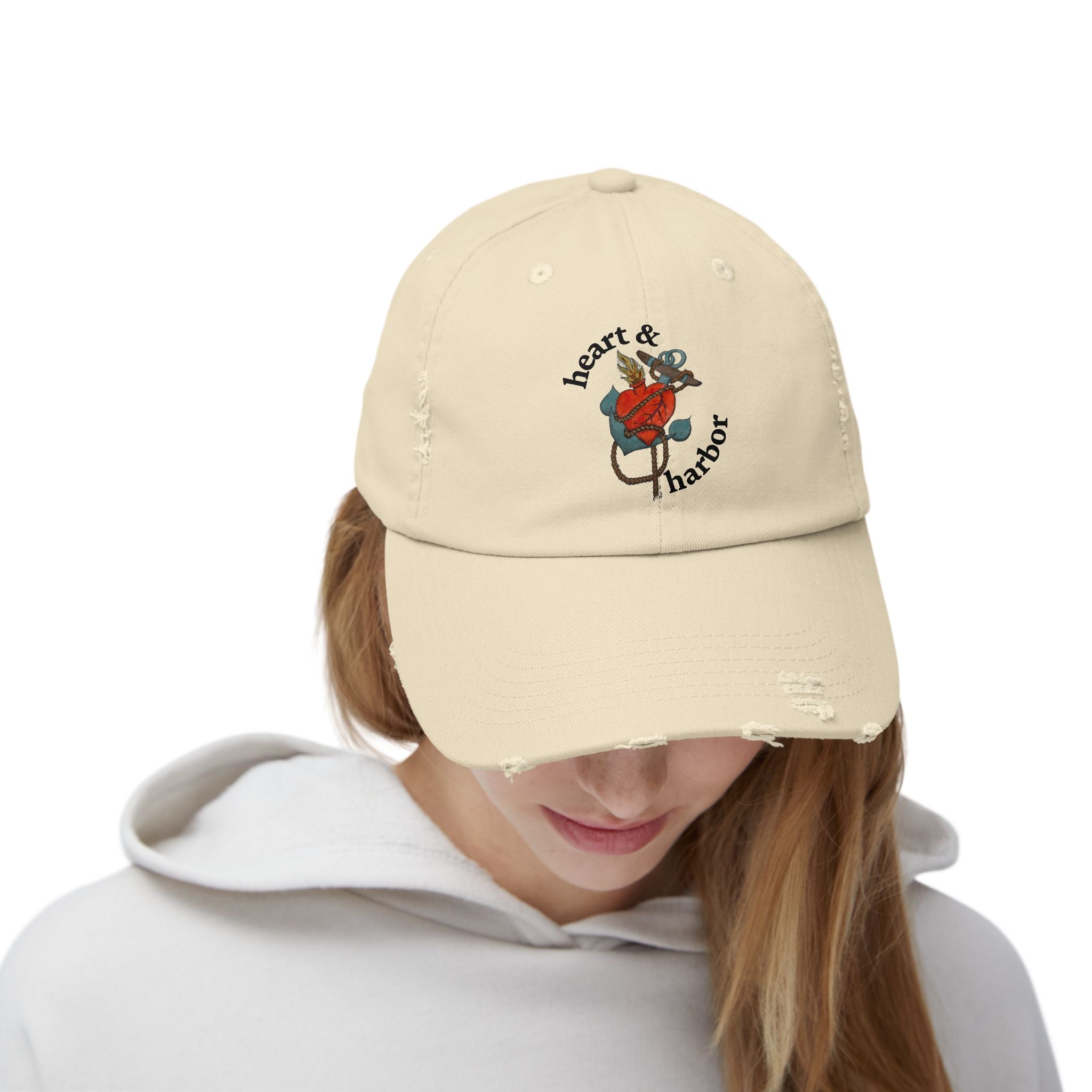 Distressed Cap - Heart & Harbor Design