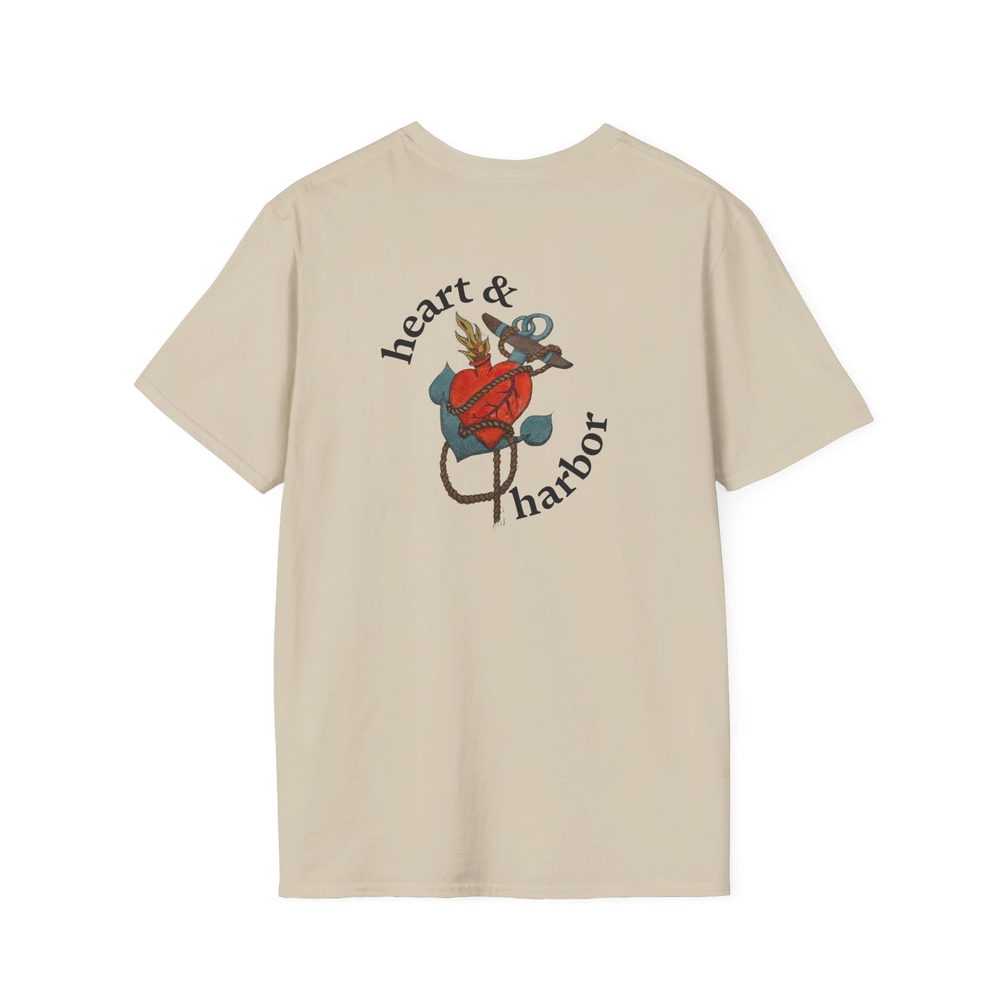 Heart & Harbor Signature Logo Tee | Front & Back Print | Unisex