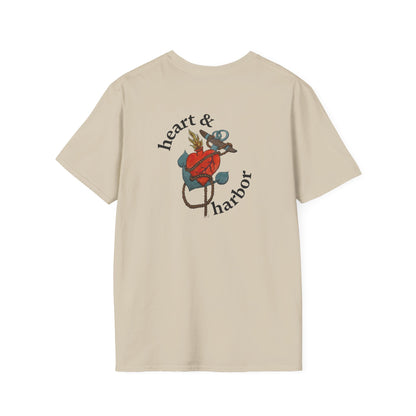 Heart & Harbor Signature Logo Tee | Front & Back Print | Unisex
