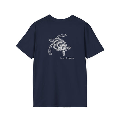 Sea Turtle on the Back Unisex T-Shirt