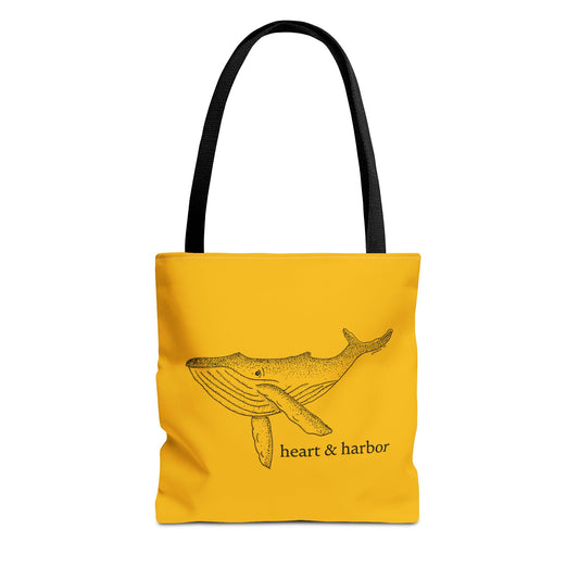 Whale Tote Bag - Yellow