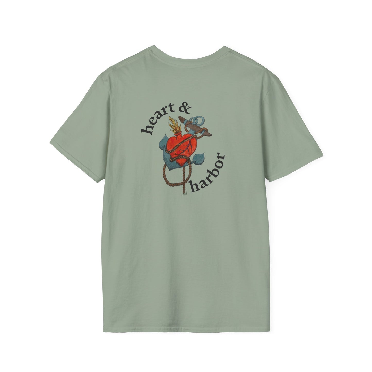 Heart & Harbor Signature Logo Tee | Front & Back Print | Unisex