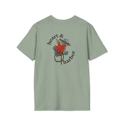 Heart & Harbor Signature Logo Tee | Front & Back Print | Unisex
