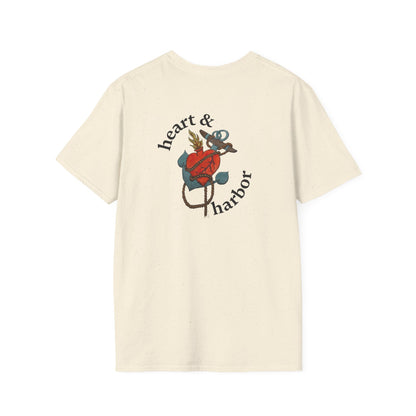 Heart & Harbor Signature Logo Tee | Front & Back Print | Unisex