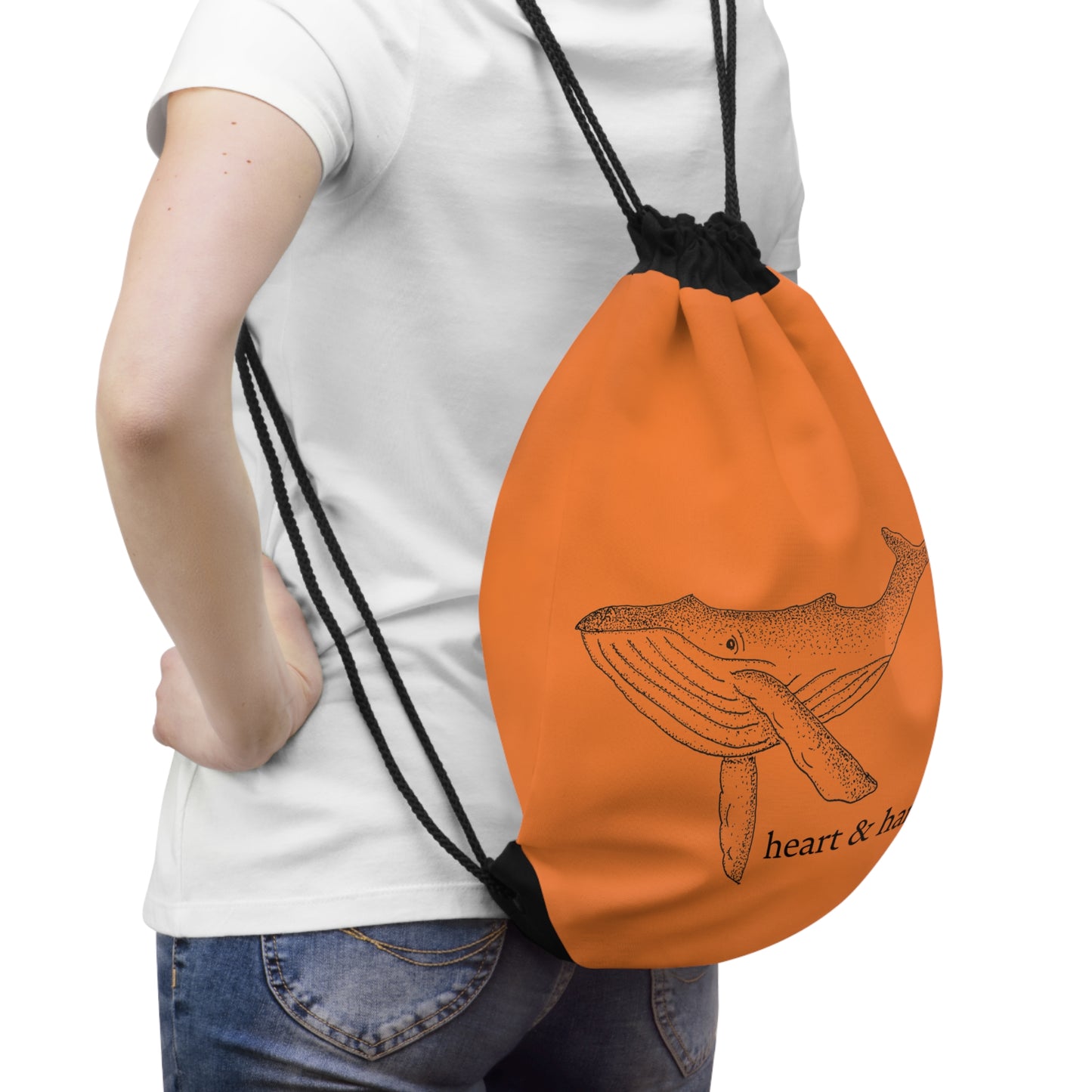Whale Drawstring Bag