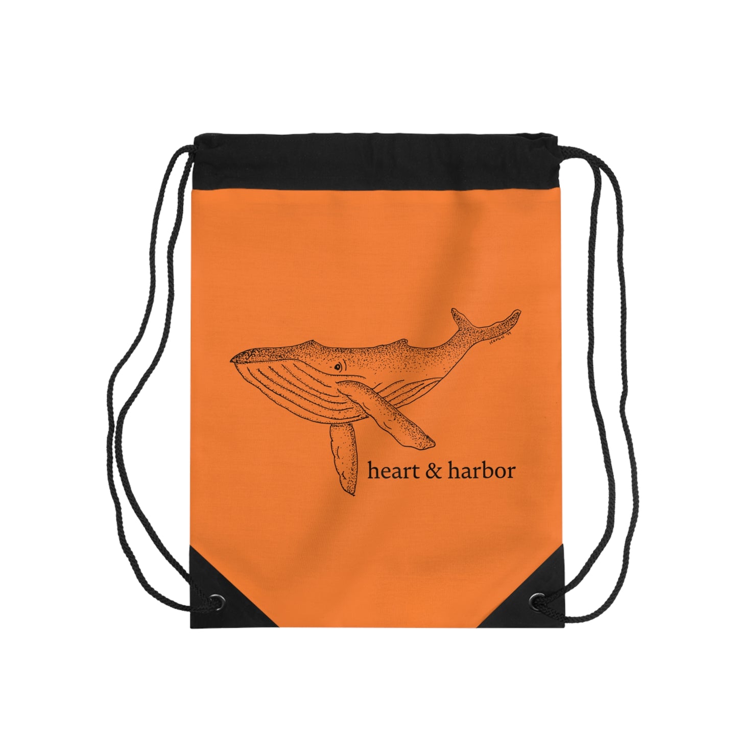 Whale Drawstring Bag
