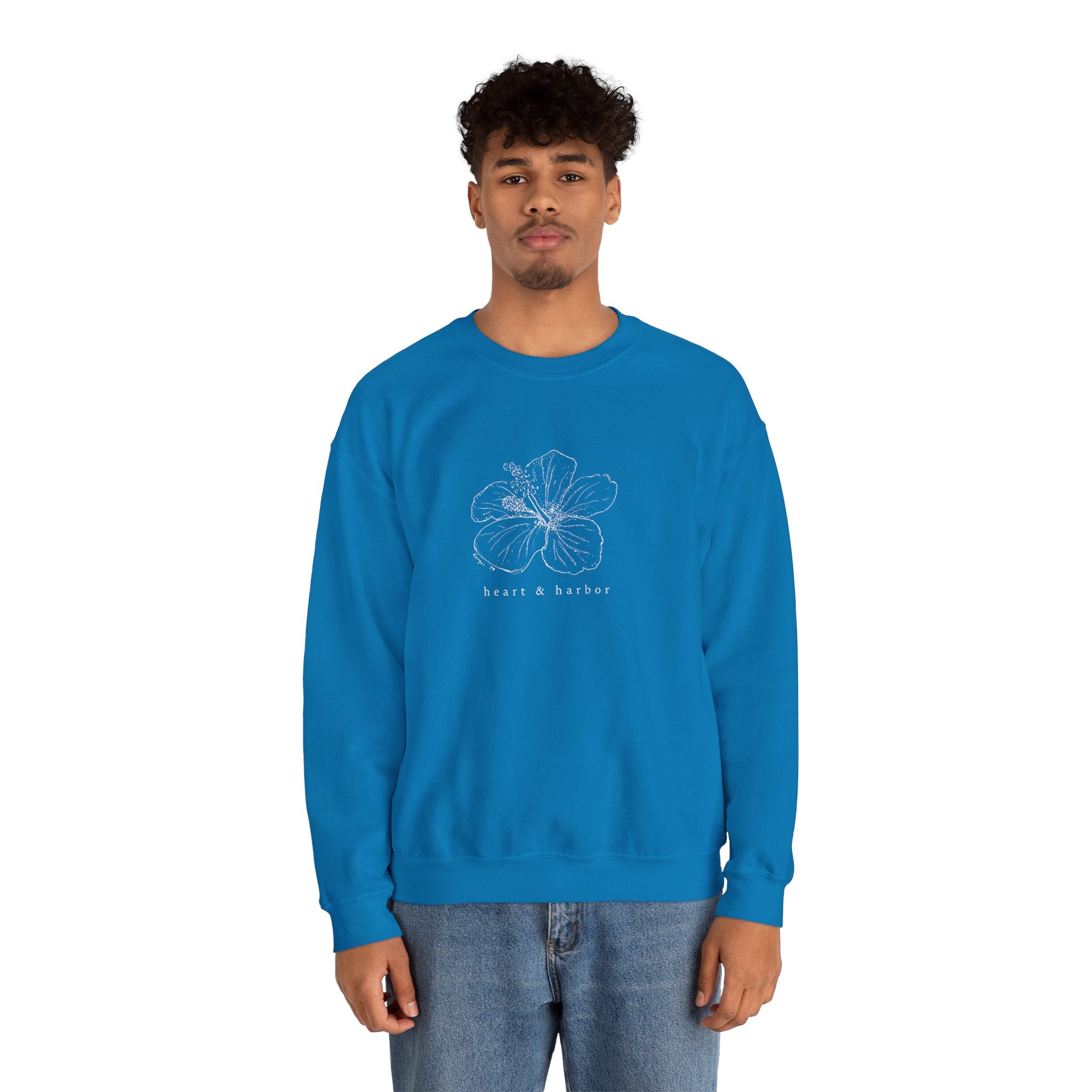 Hibiscus Bloom - Crewneck Fleece
