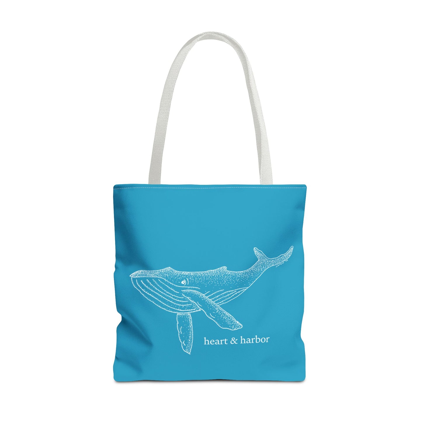 Whale Tote Bag - Turquoise