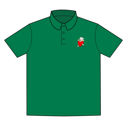 Hand-Drawn Sailor Skull Polo | Moisture-Wicking Tattoo Style | Heart & Harbor