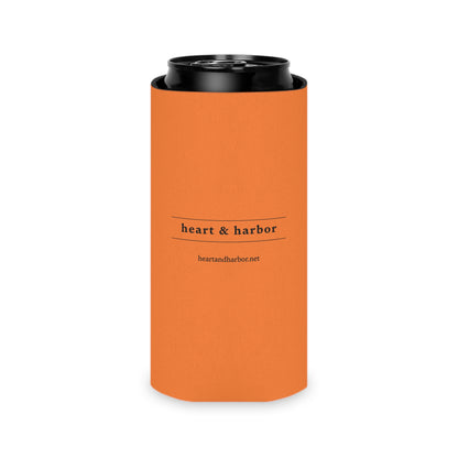 heart & harbor whale art can cooler