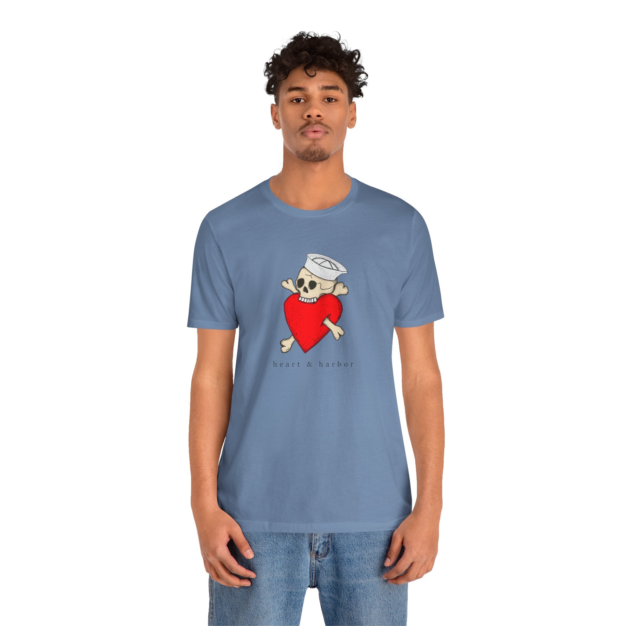 Blue Eat Your Heart Out graphic tee for concerts, casual weekends, and everyday alternative style