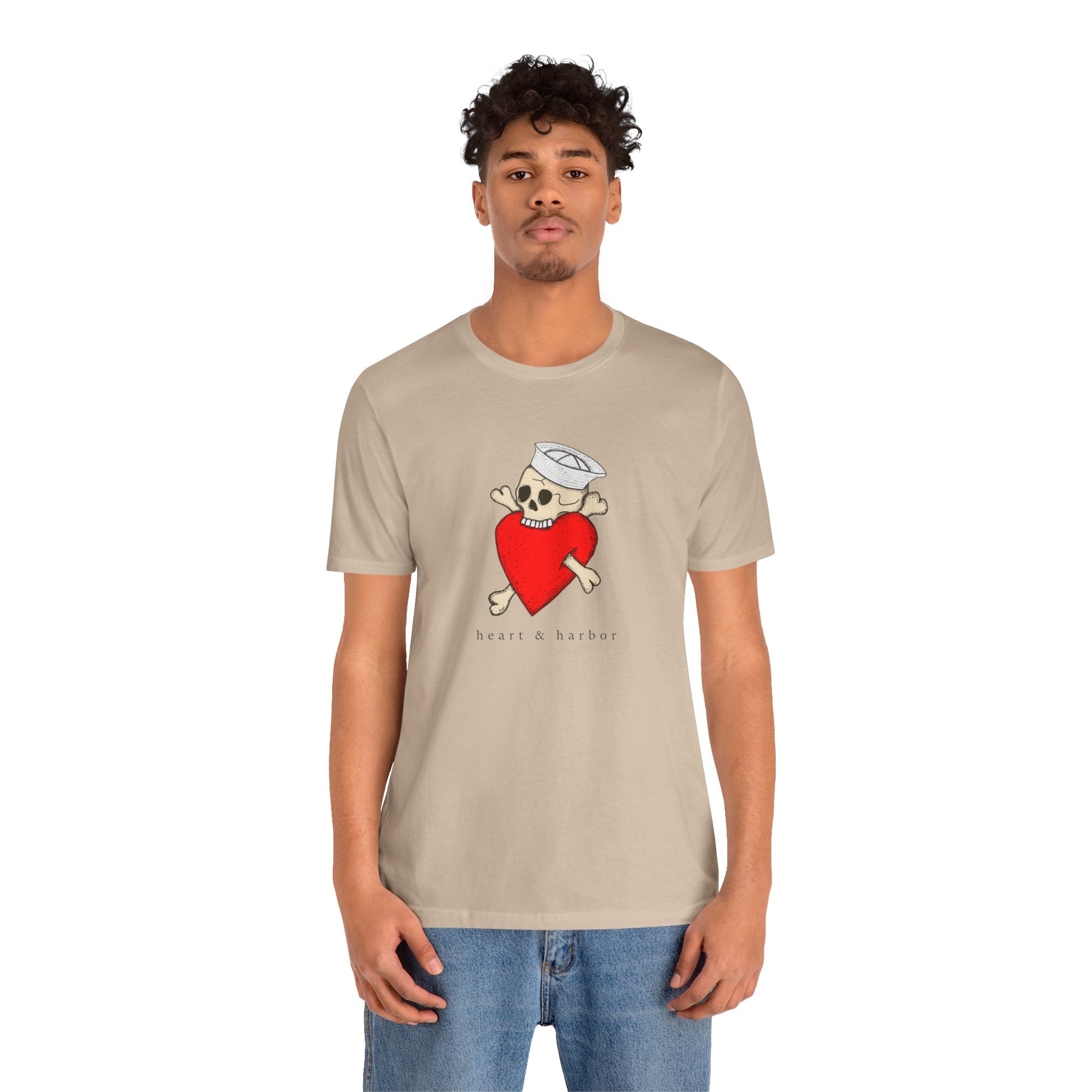 Sand Skull unisex tee with tattoo-inspired artwork for skull lovers and alternative style fans