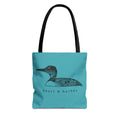 Heart & Harbor Roots Collection loon tote with water-inspired wildlife artwork