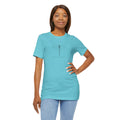 teal Hand-drawn dragonfly unisex tee with coastal Heart & Harbor artwork